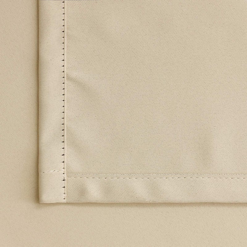 BGment Rod Pocket and Back Tab Blackout Curtains for Bedroom - Thermal Insulated Room Darkening Curtains for Living Room, 2 Window Curtain Panels (38 x 54 Inch, Beige) - Image 5